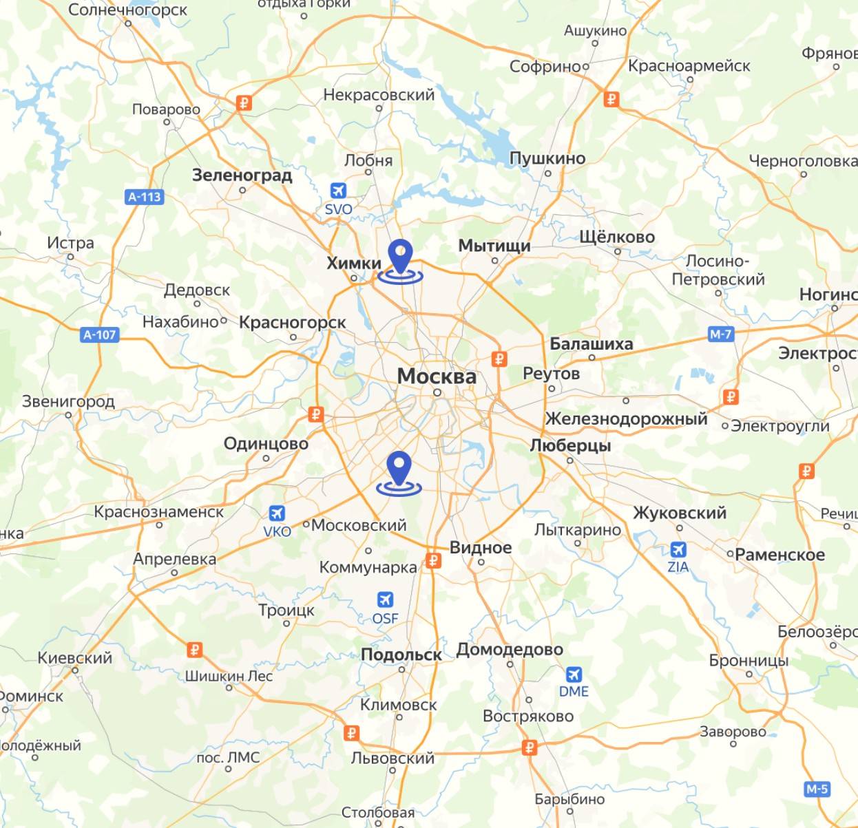 Карта проезда